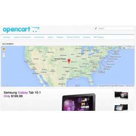 Gmap module For OpenCart